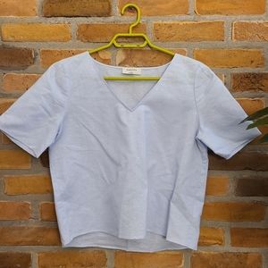 Babaton Aritzia top, size small, light blue